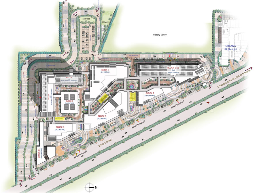 M3M Urbana One Key Resiments Site Plan