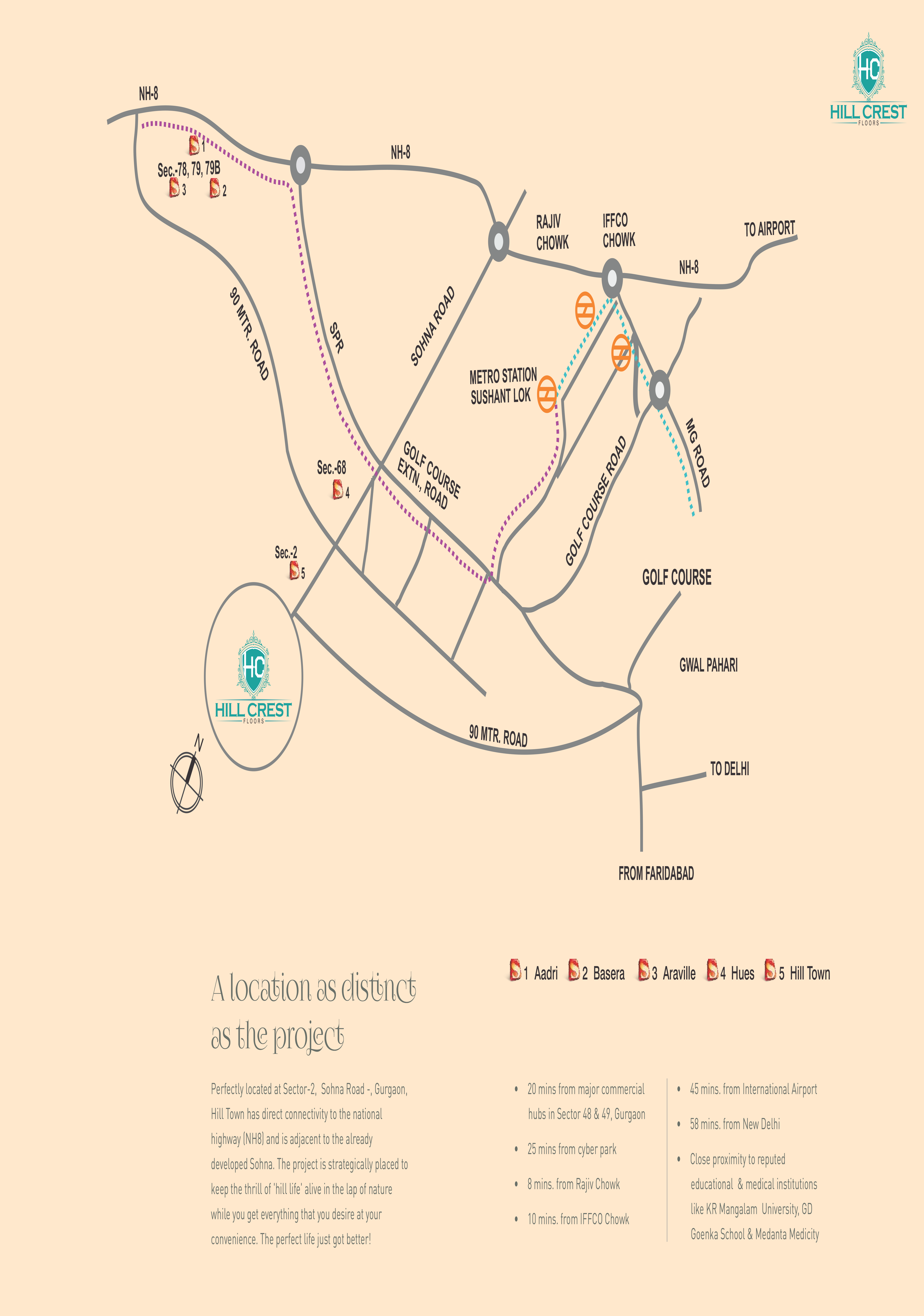 Supertech Hill Crest Location Map