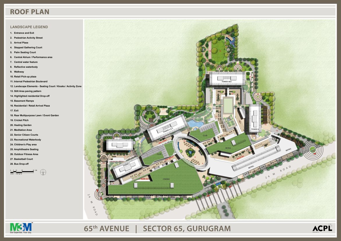 M3M Heights Site Plan