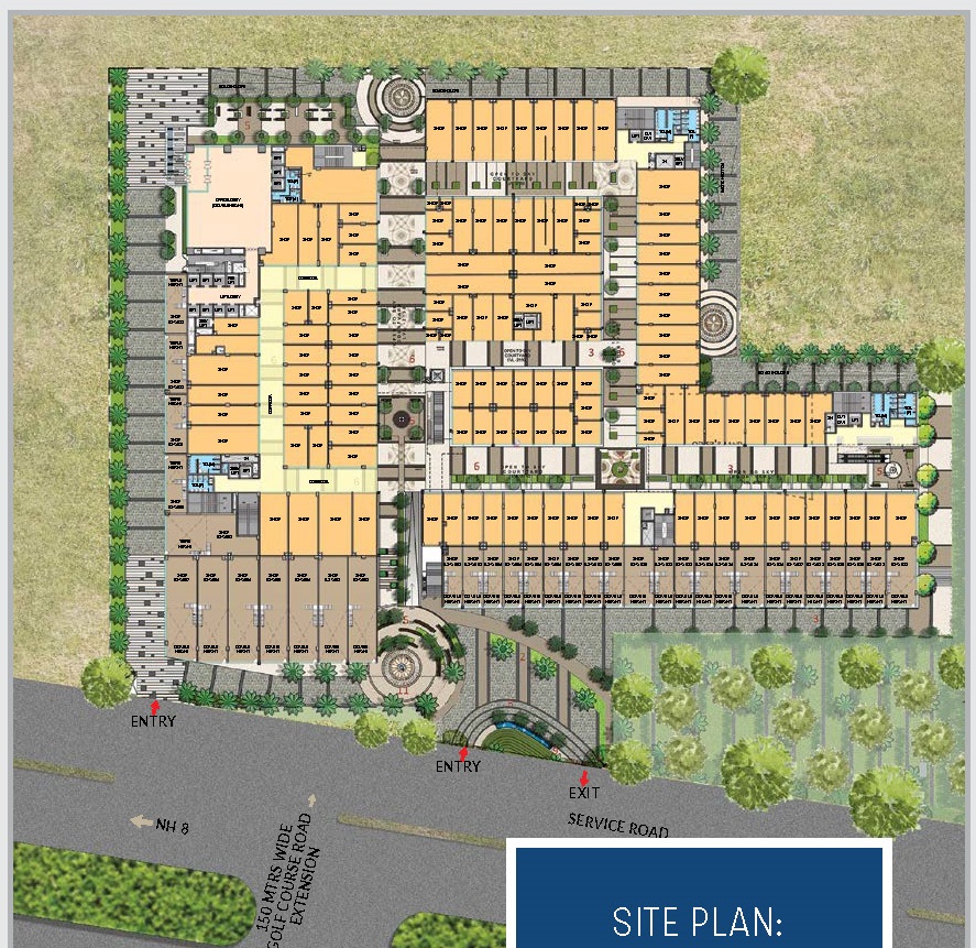 M3M Corner Walk Site Plan