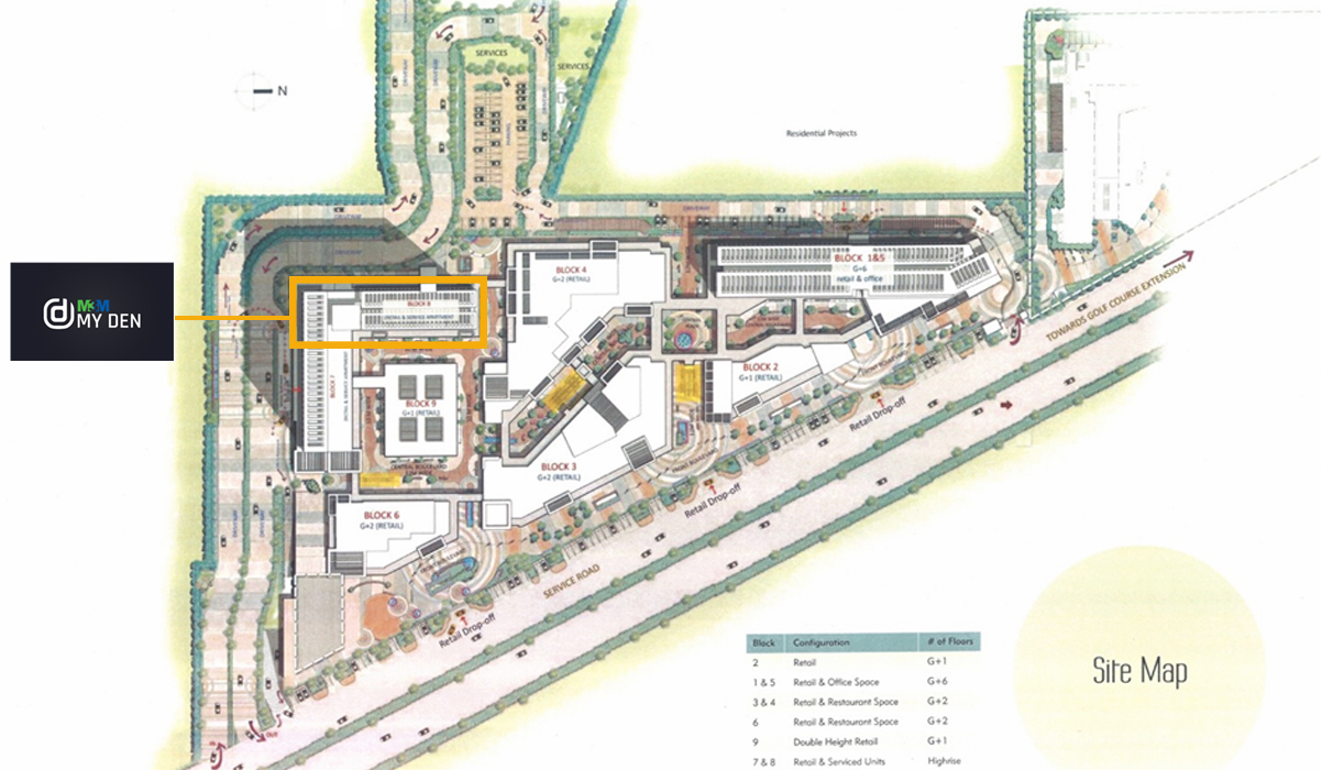 M3M My Den Site Plan