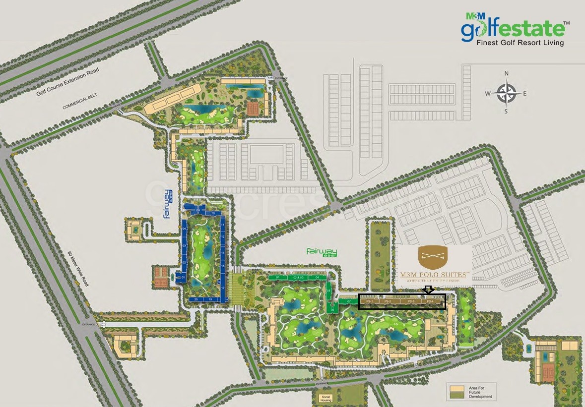 M3M Polo Suites Site Plan