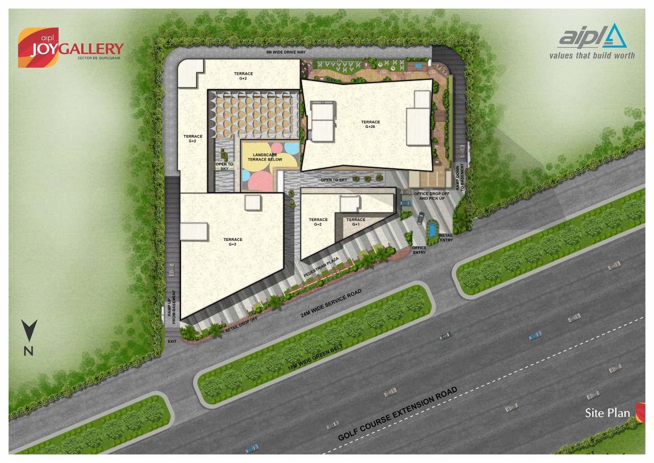 AIPL Joy Gallery Site Plan