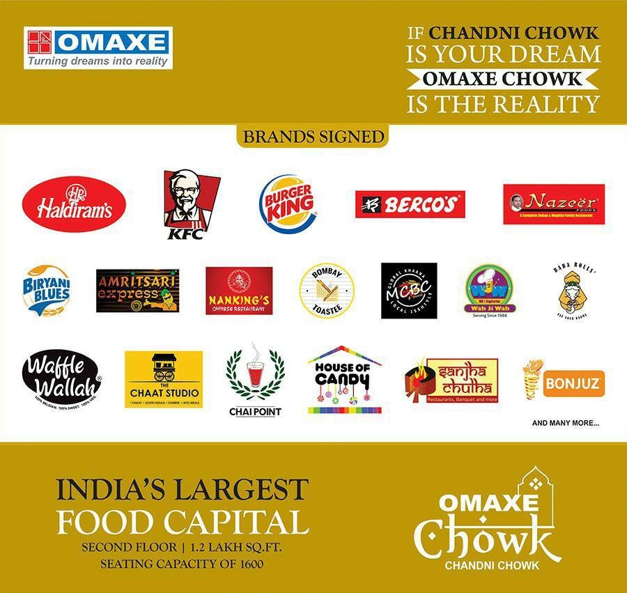 Omaxe Chandni Chowk Brands Onboard