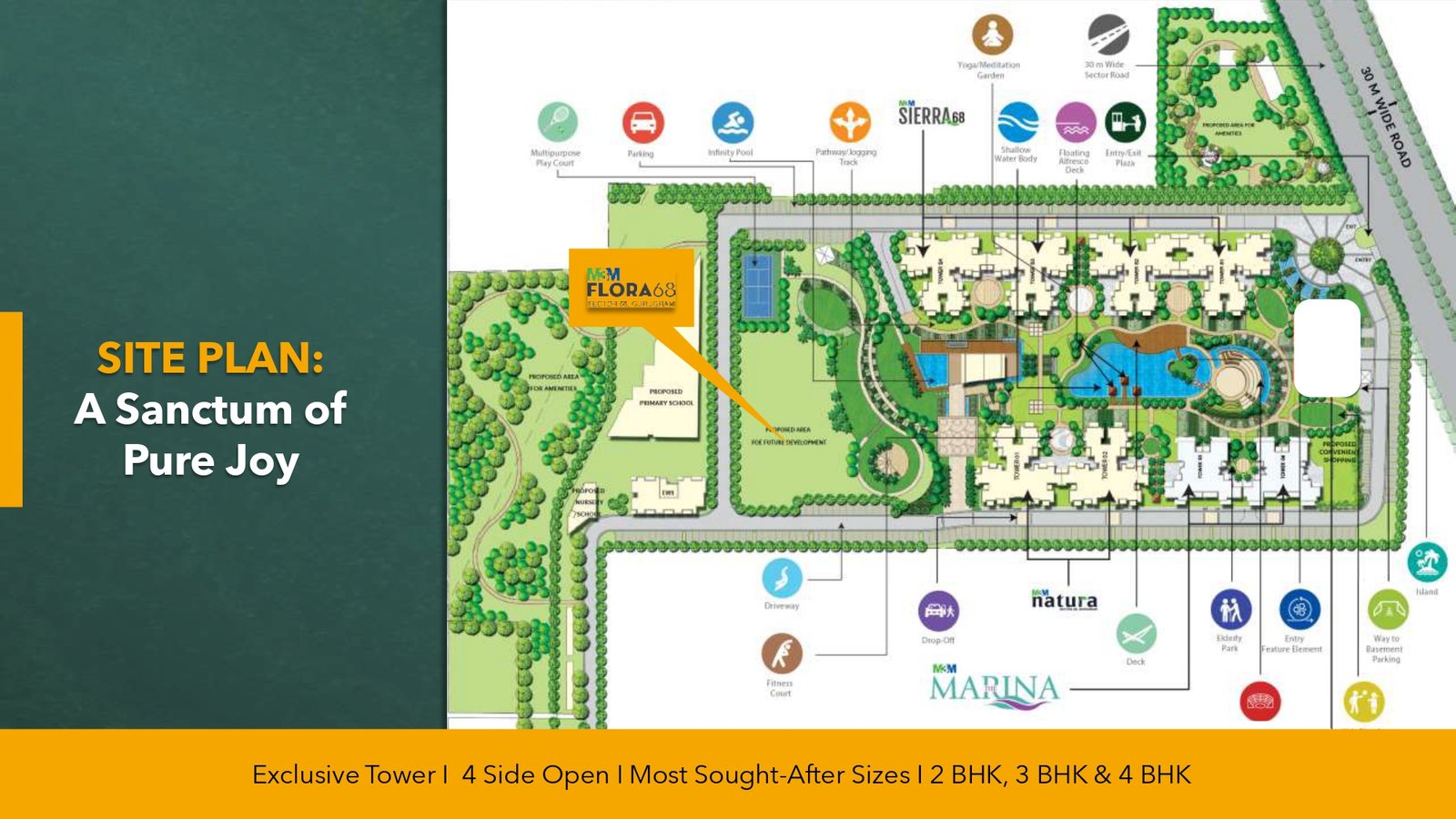 M3M Flora 68 Site Plan