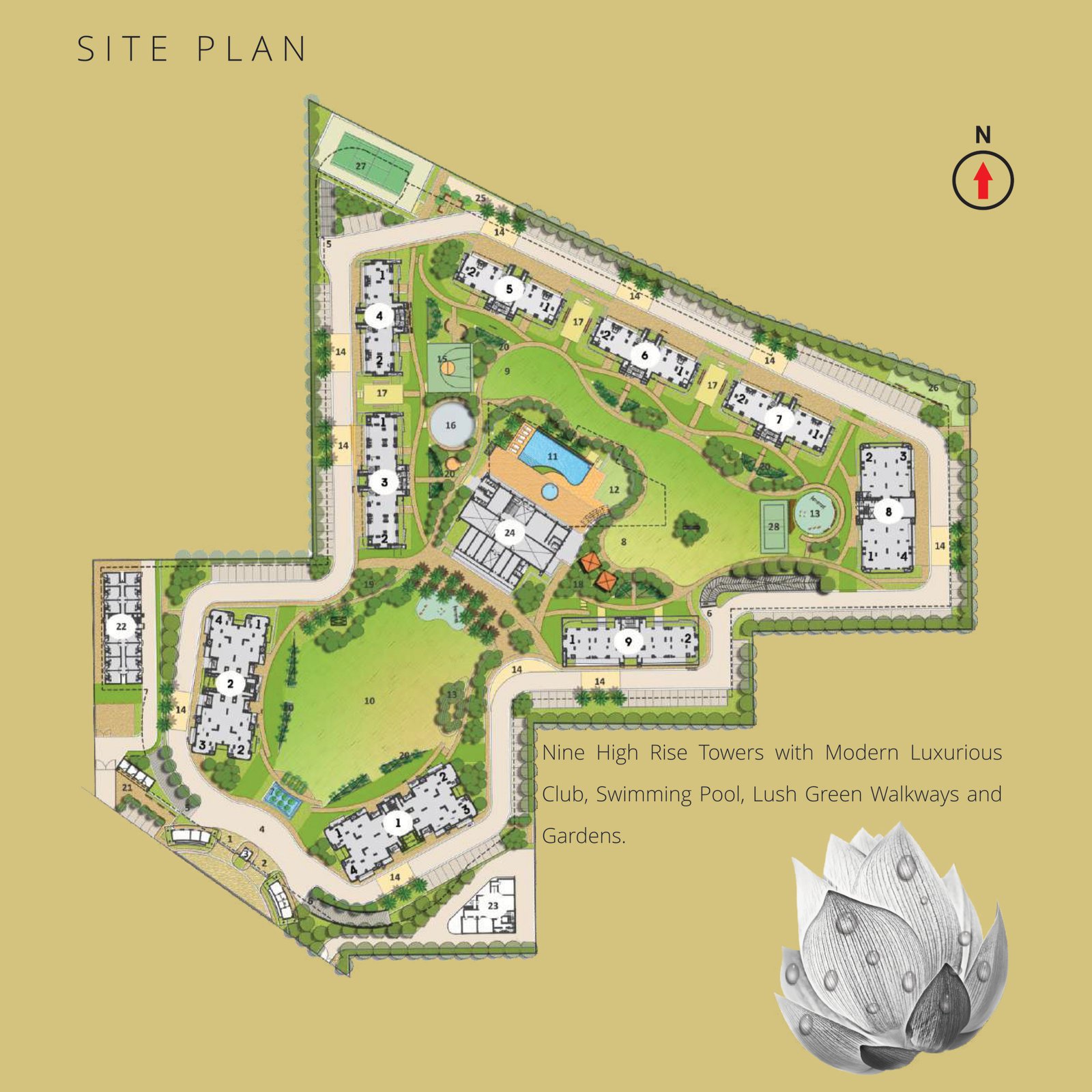Chintels Serenity Site Plan