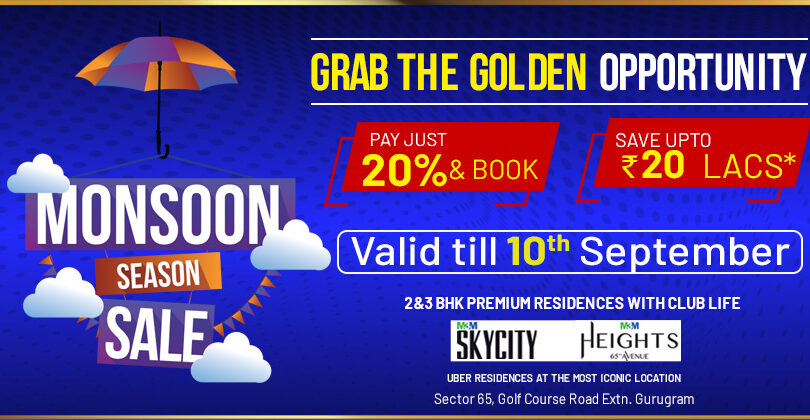 Time to Make your Dream Home a Reality with M3M Monsoon Sale Offer