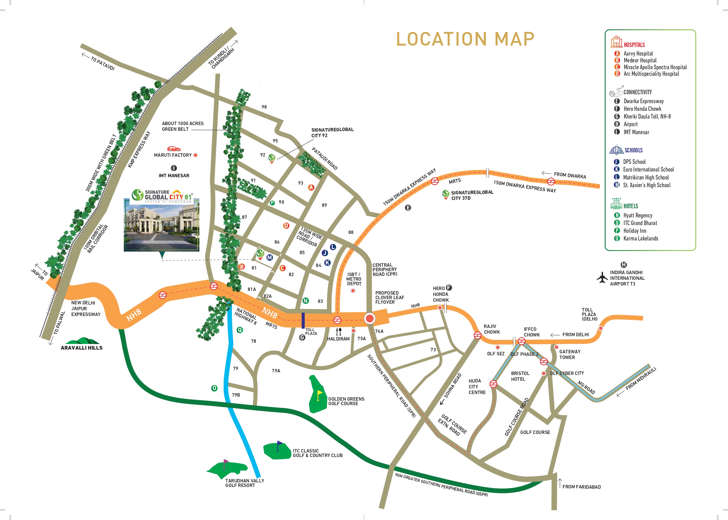Signature-global-city-81-location-map