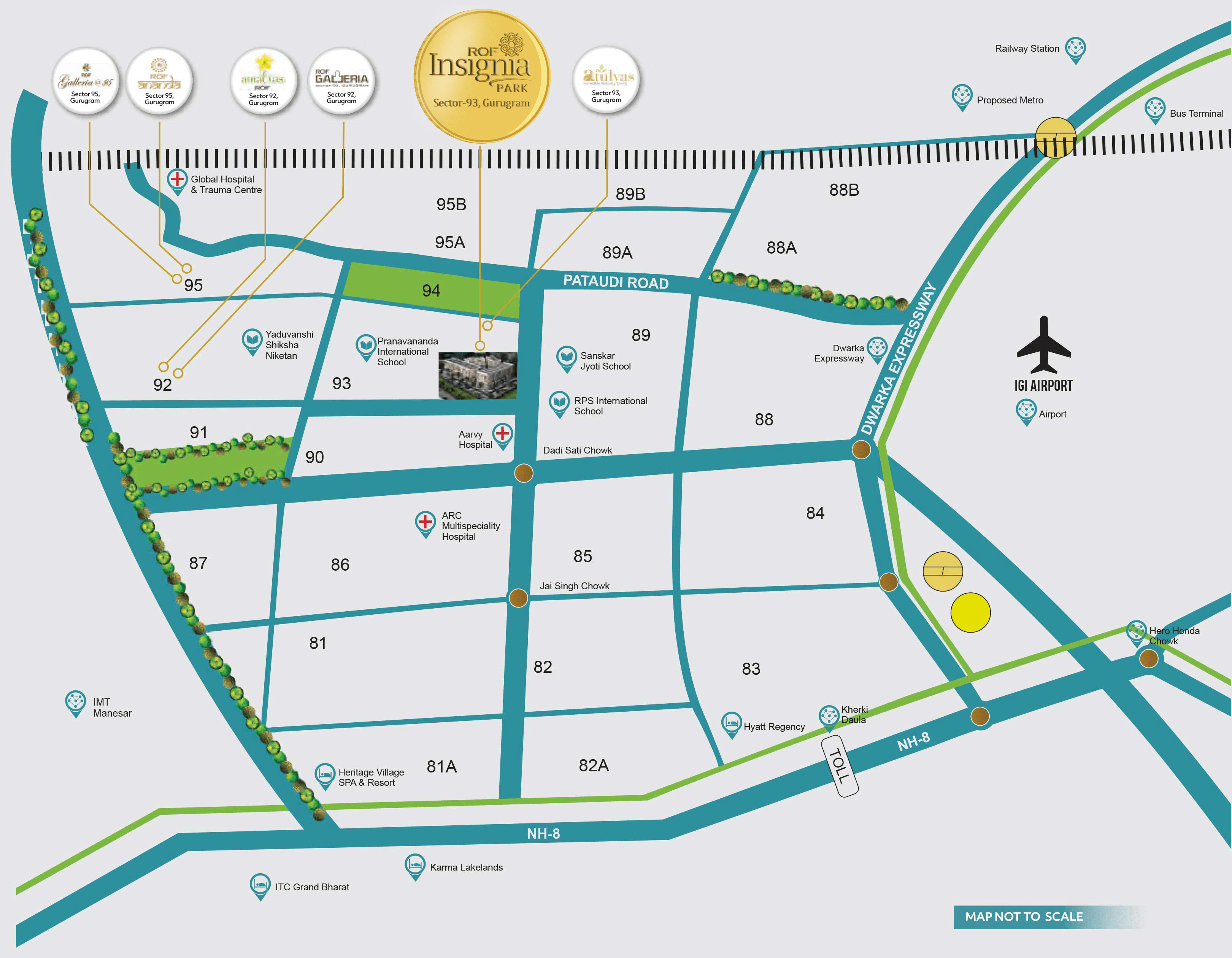 ROF Insignia Park Location Map