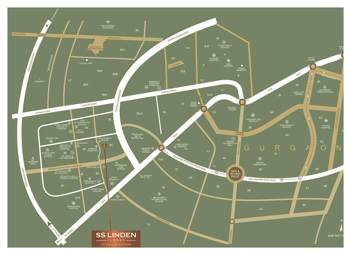 SS Linden Floors Location Map