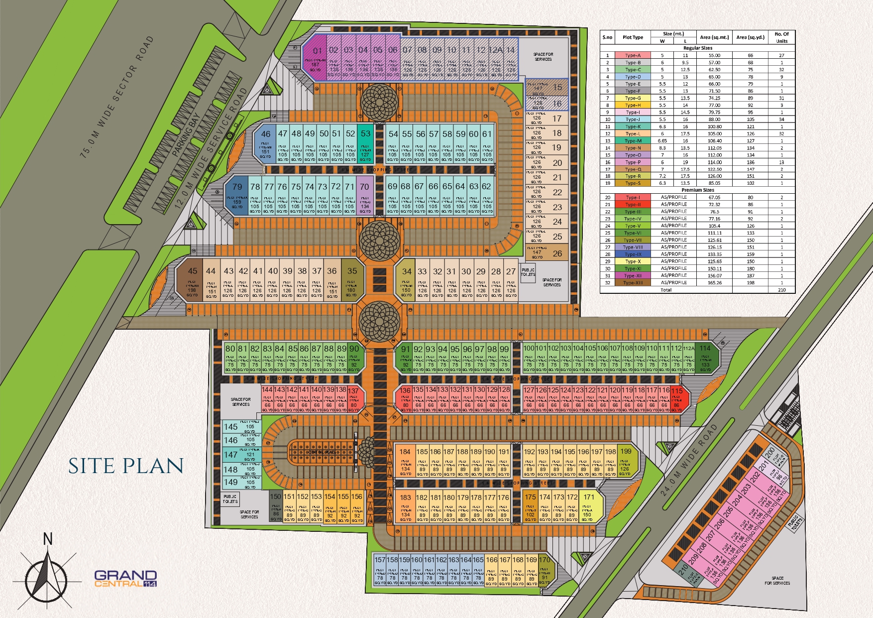 Spaze Grand Central 114 Site Plan