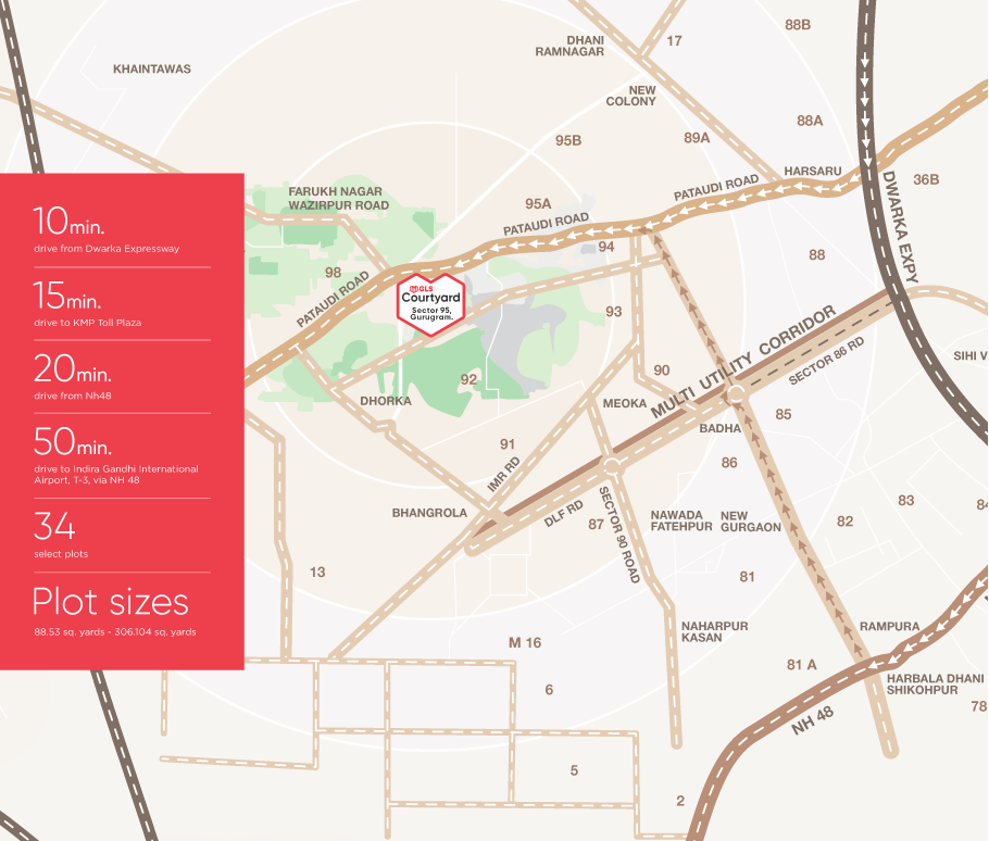 GLS Courtyard Location Map