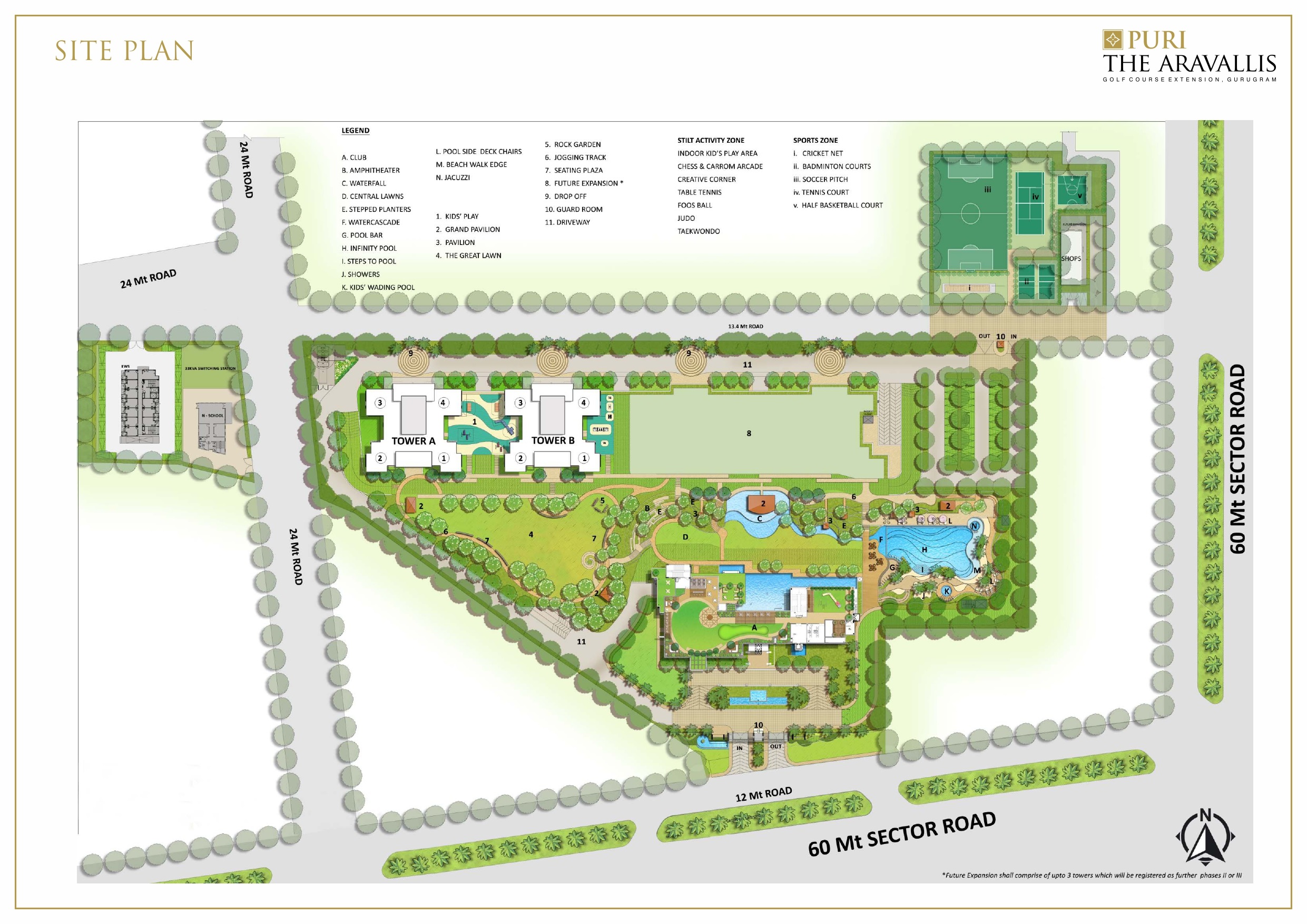 Puri The Aravallis Site Plan