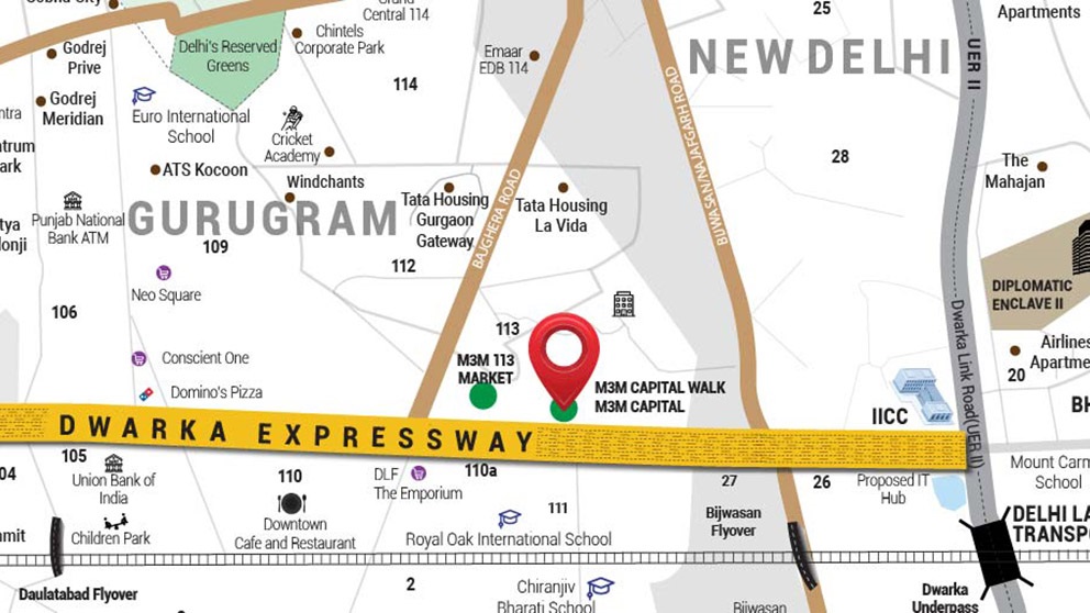 M3M-Capital-Walk-Location-Map