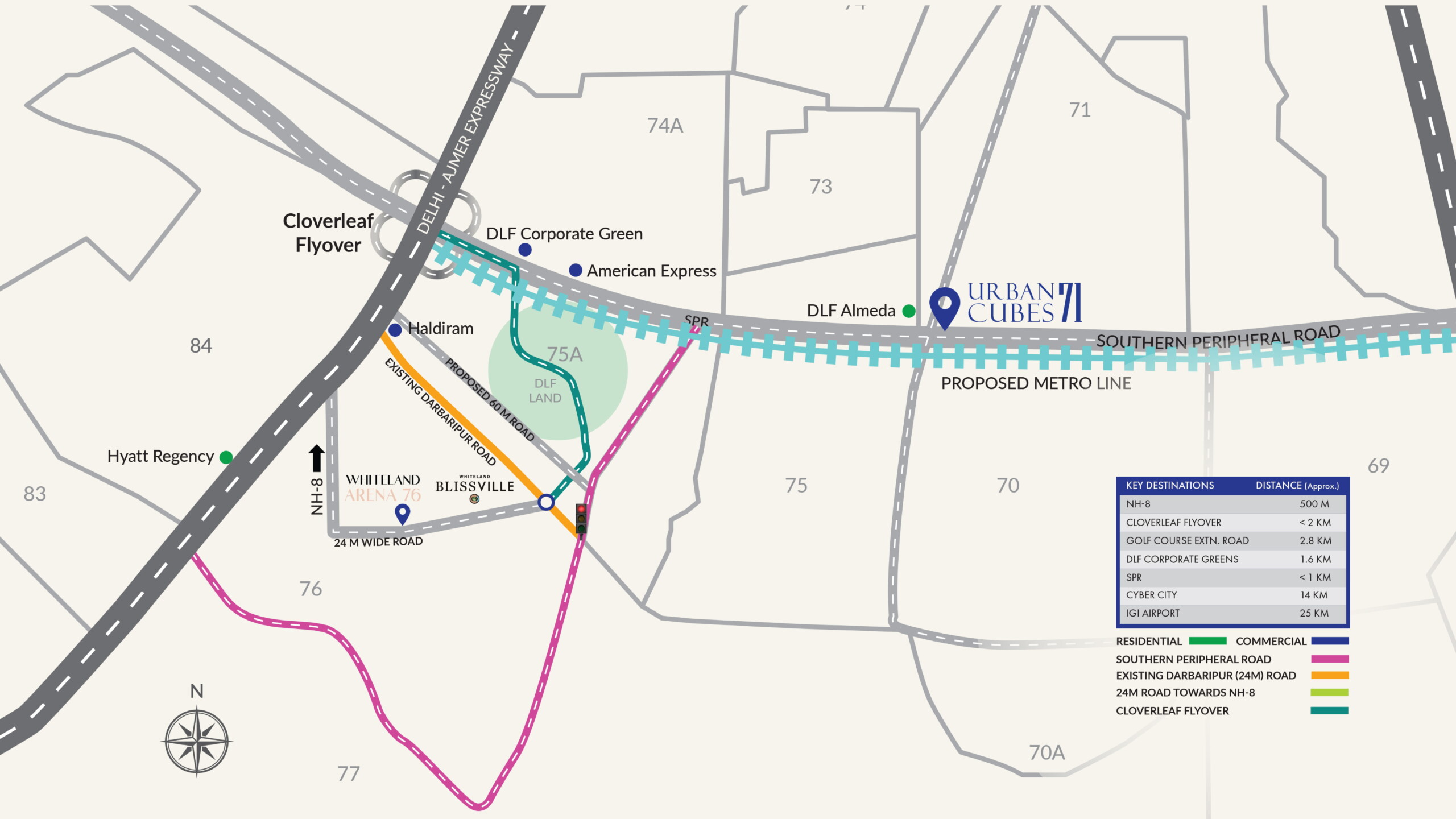 Whiteland Arena 76 Location Map