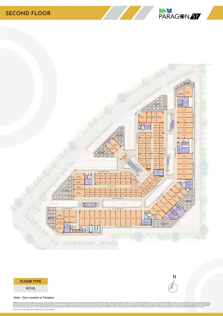 M3M Paragon 57 Luxury Commercial Shops in Sector 57 Gurgaon