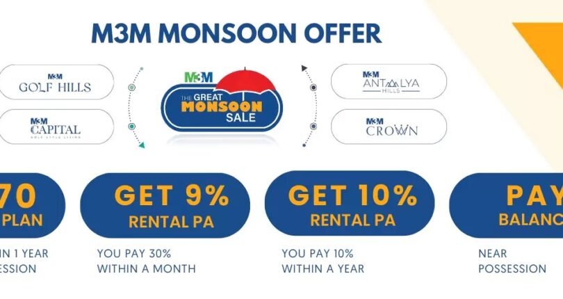 M3M Monsoon Sale- Get Amazing Savings On Your Desired Spaces