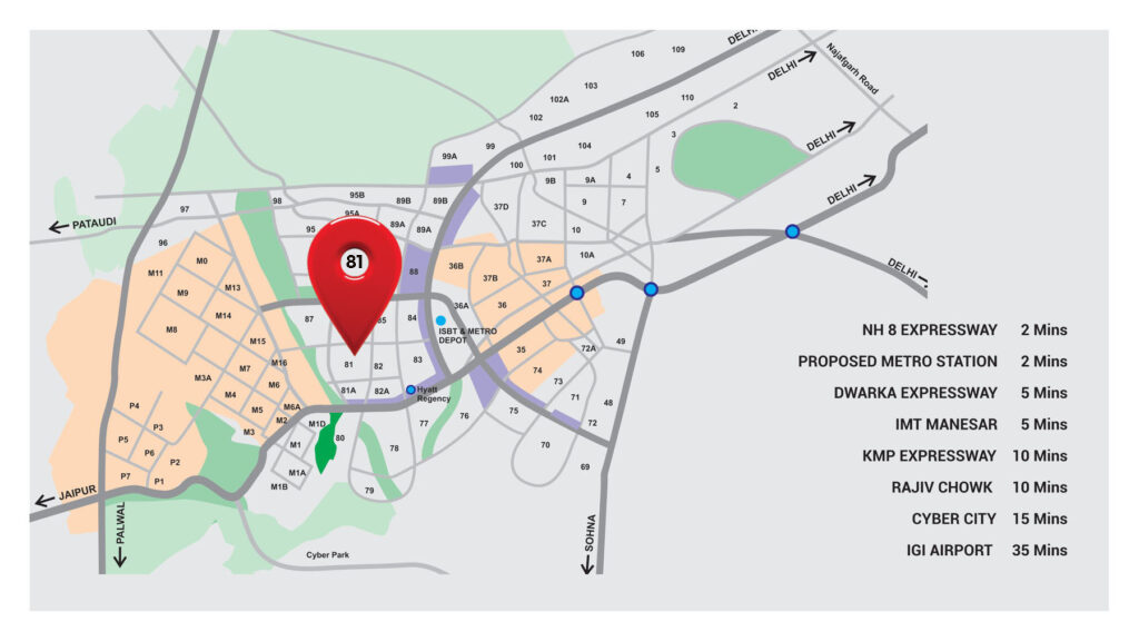 Landmark Springwalk Location Map