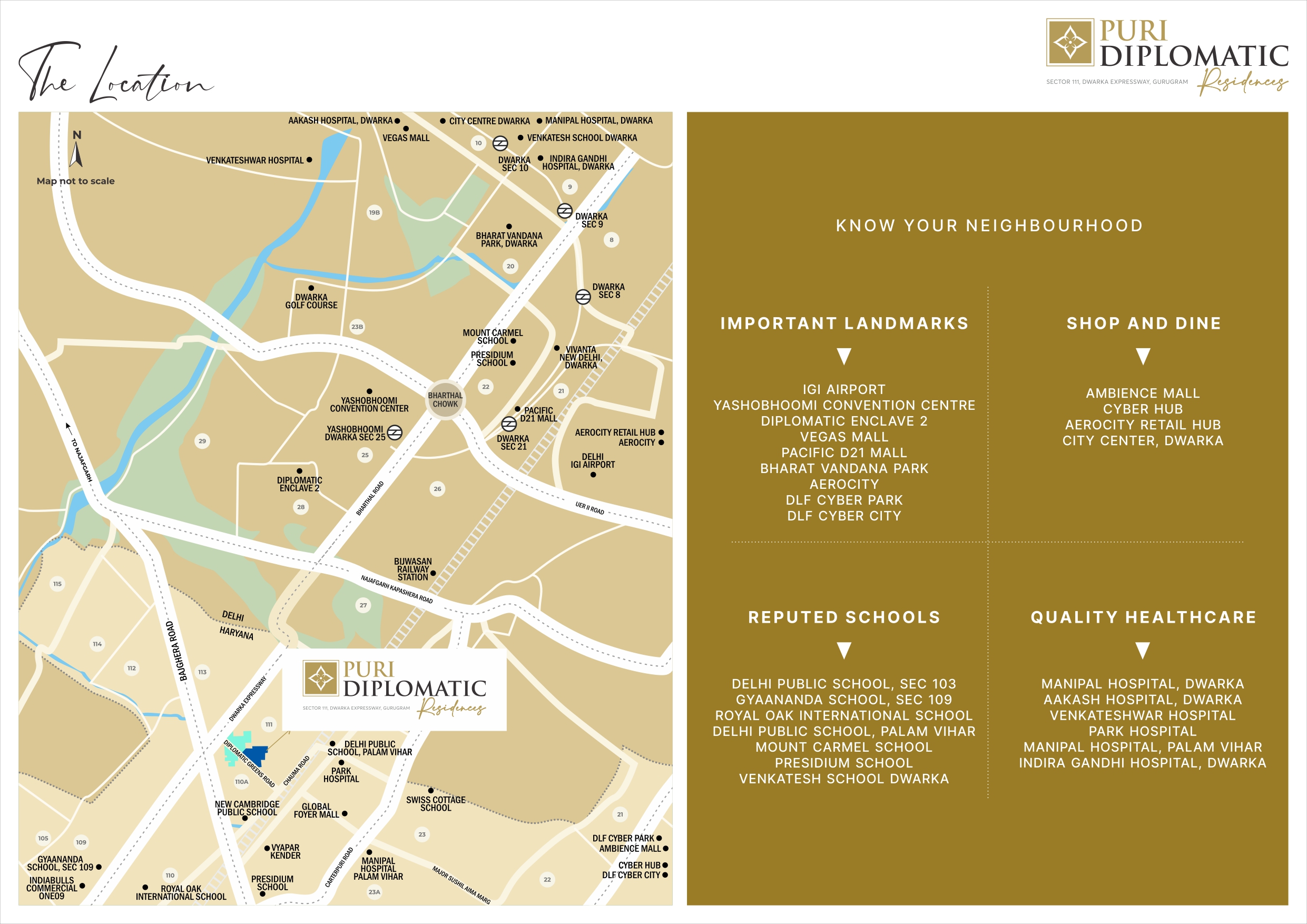 Puri-diplomatic-residences-sector-111-gurgaon-location-map
