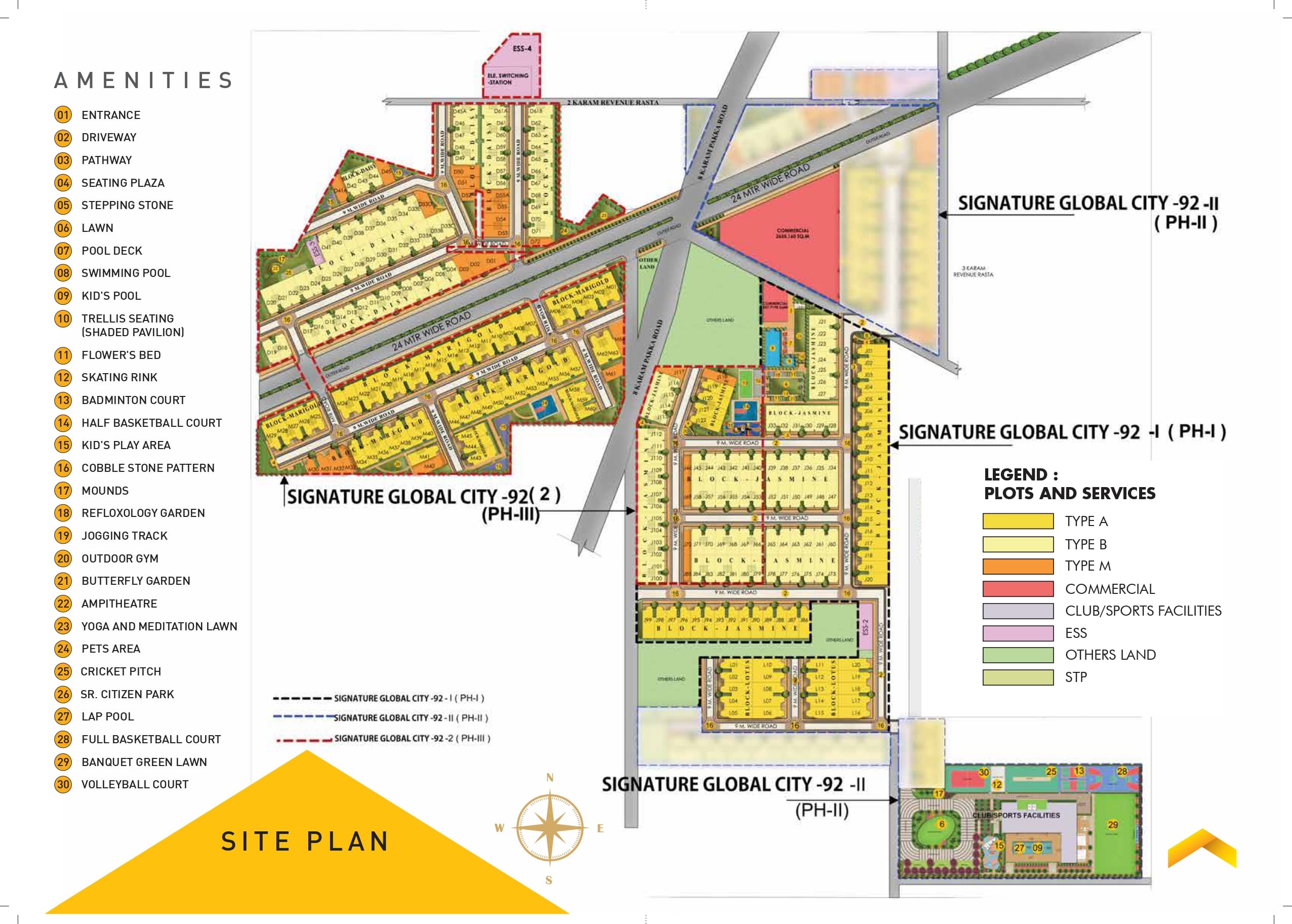 Signature-global-city-92-phase-2-location-map