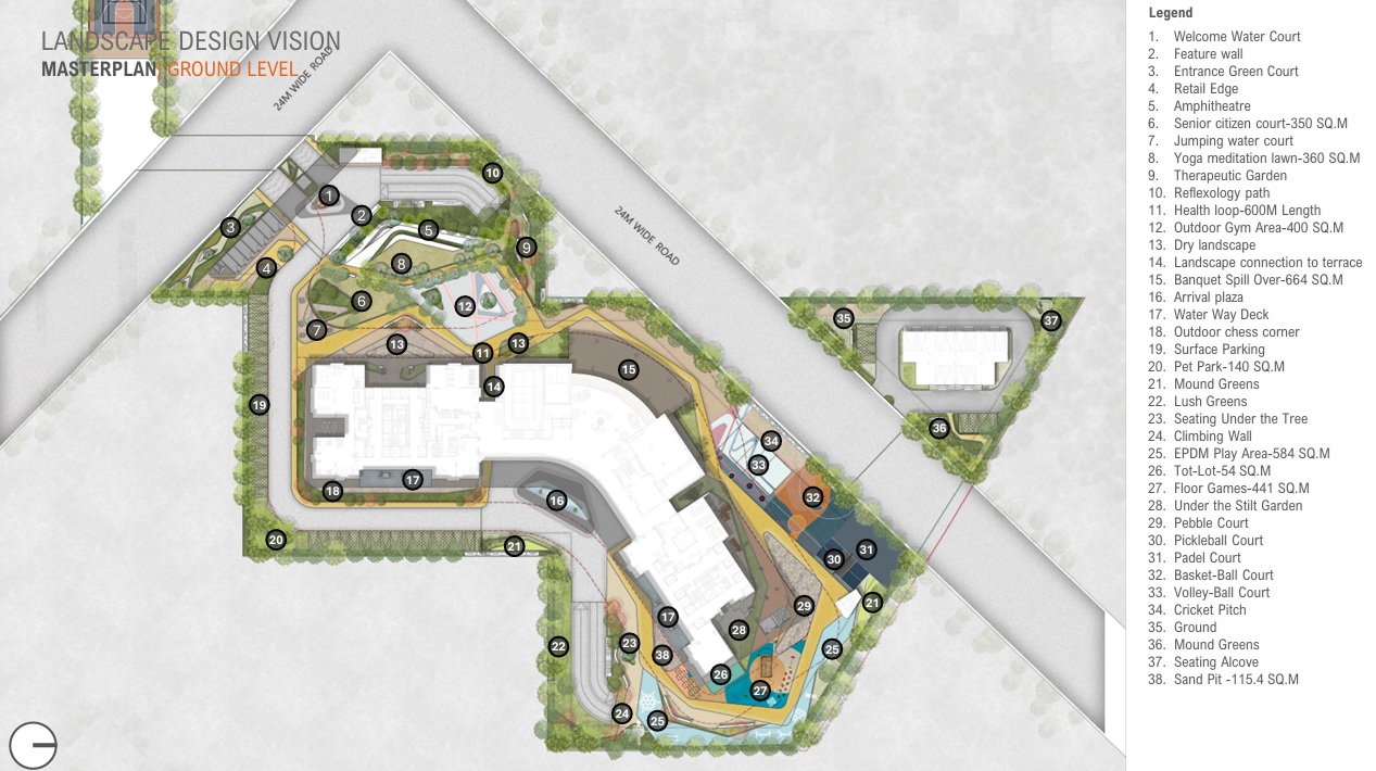 Hcbs-twin-horizon-sector-102-gurgaon-site-plan