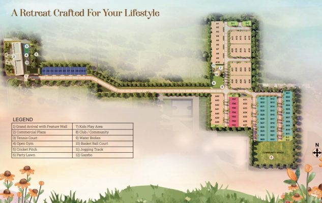 Paras-the-florett-enqlave-sector-59-gurgaon-site-plan