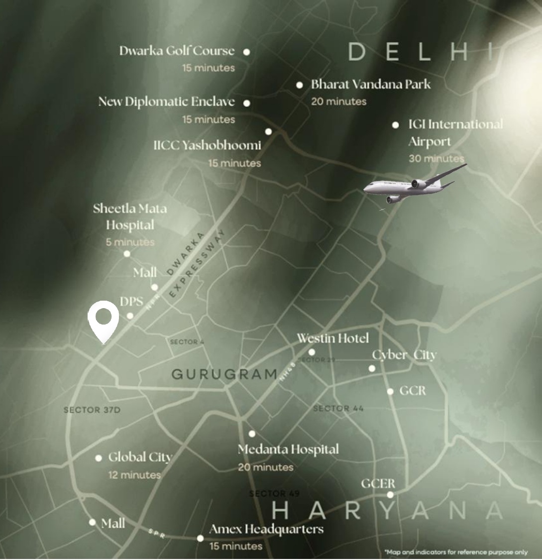 Bptp Gaia Residences Location Map