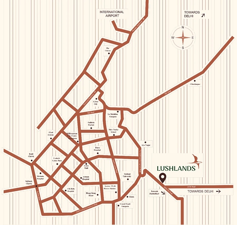 Adani-veris-sector-2-gwal-pahari-gurgaon-location-map