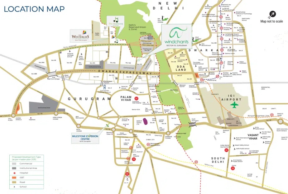 Experion-windchants-nova-sector-112-gurgaon-location-map