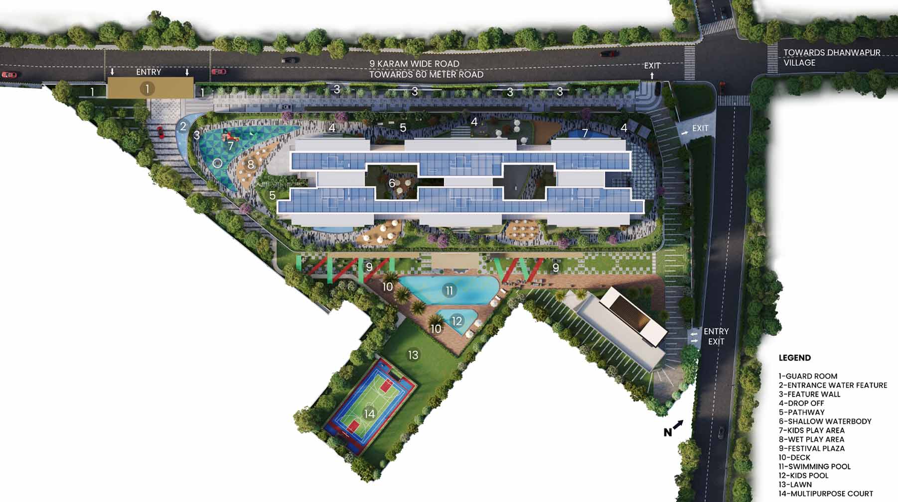 Satya Levante Residences Master-plan