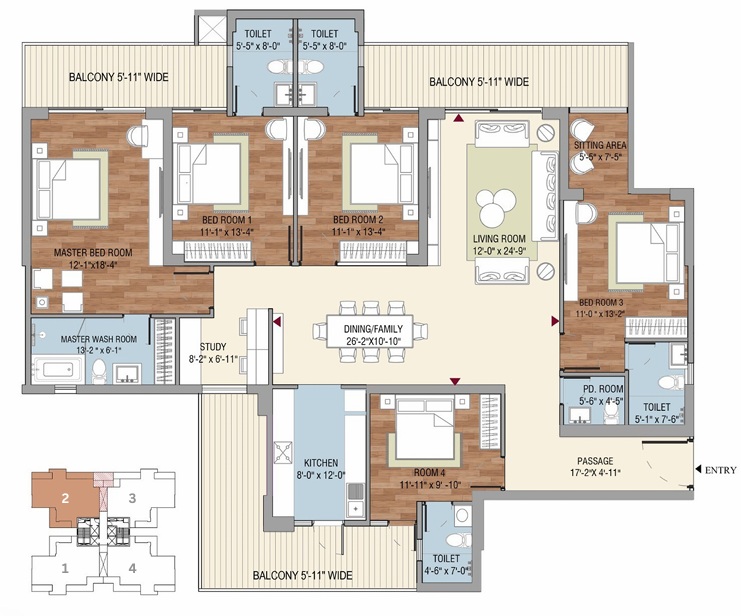 Tulip-melrose-sector-70-gurgaon-floor-plan-5-bhk-sr