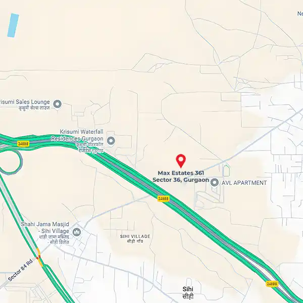 Max-estate-361-sector-36a-gurgaon-location-map