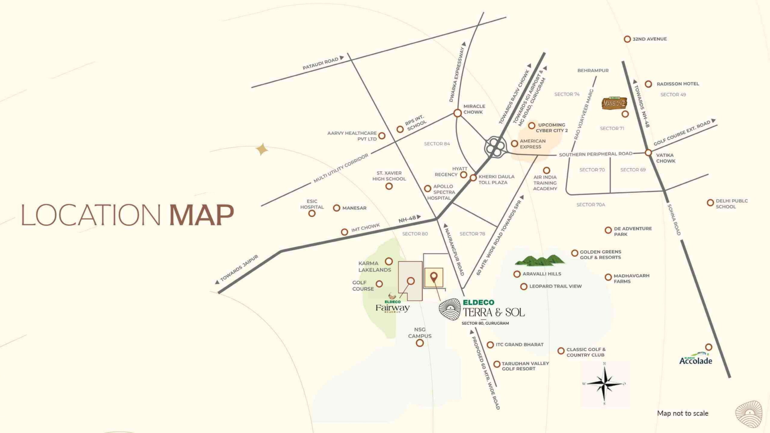 Eldeco Terra And Sol Location Map