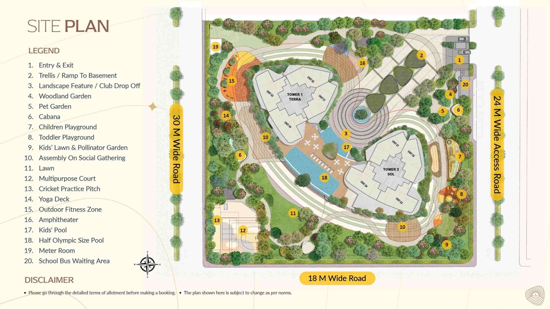 Eldeco Terra And Sol Site Plan