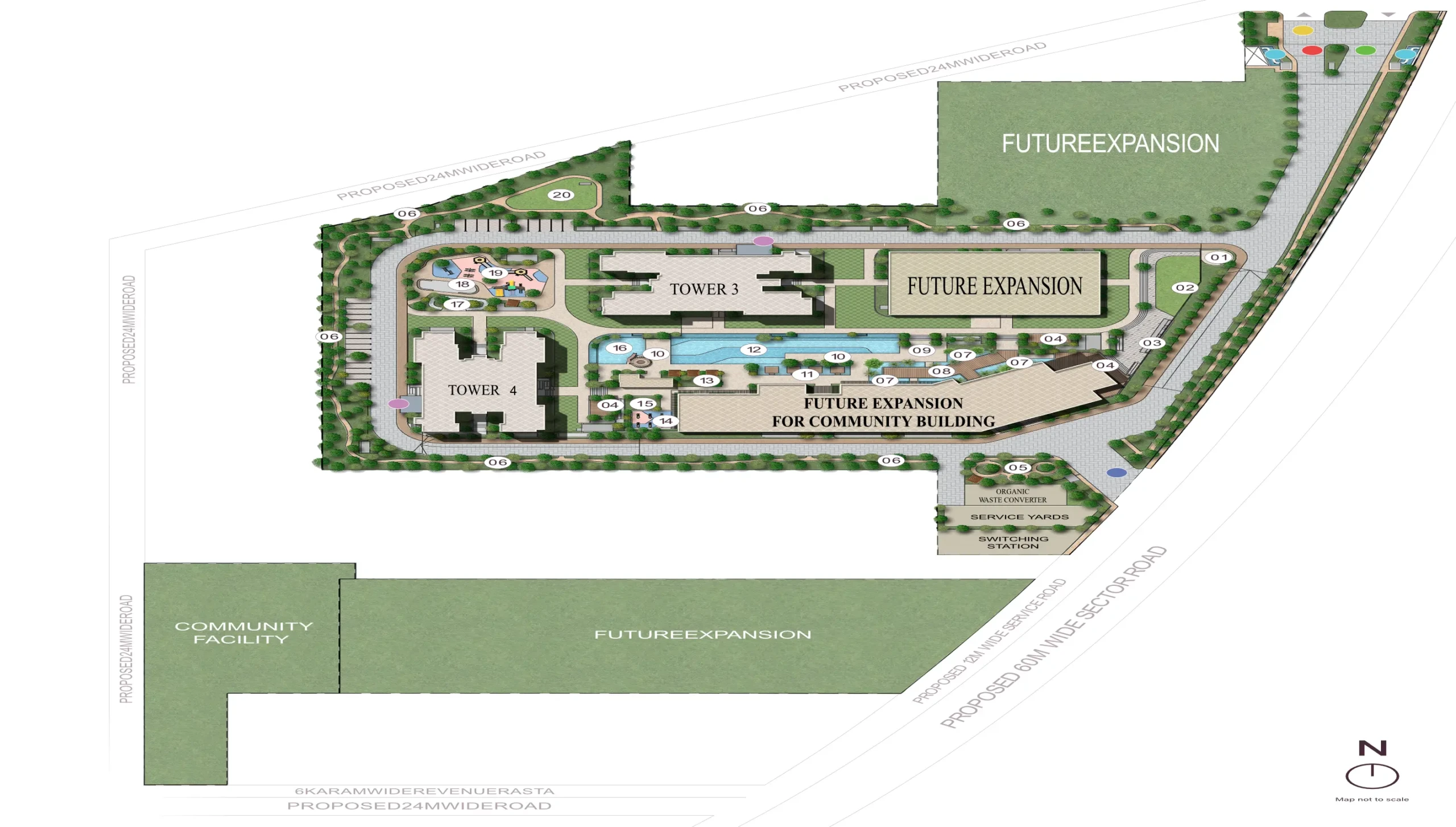Sobha Crescent Master Plan