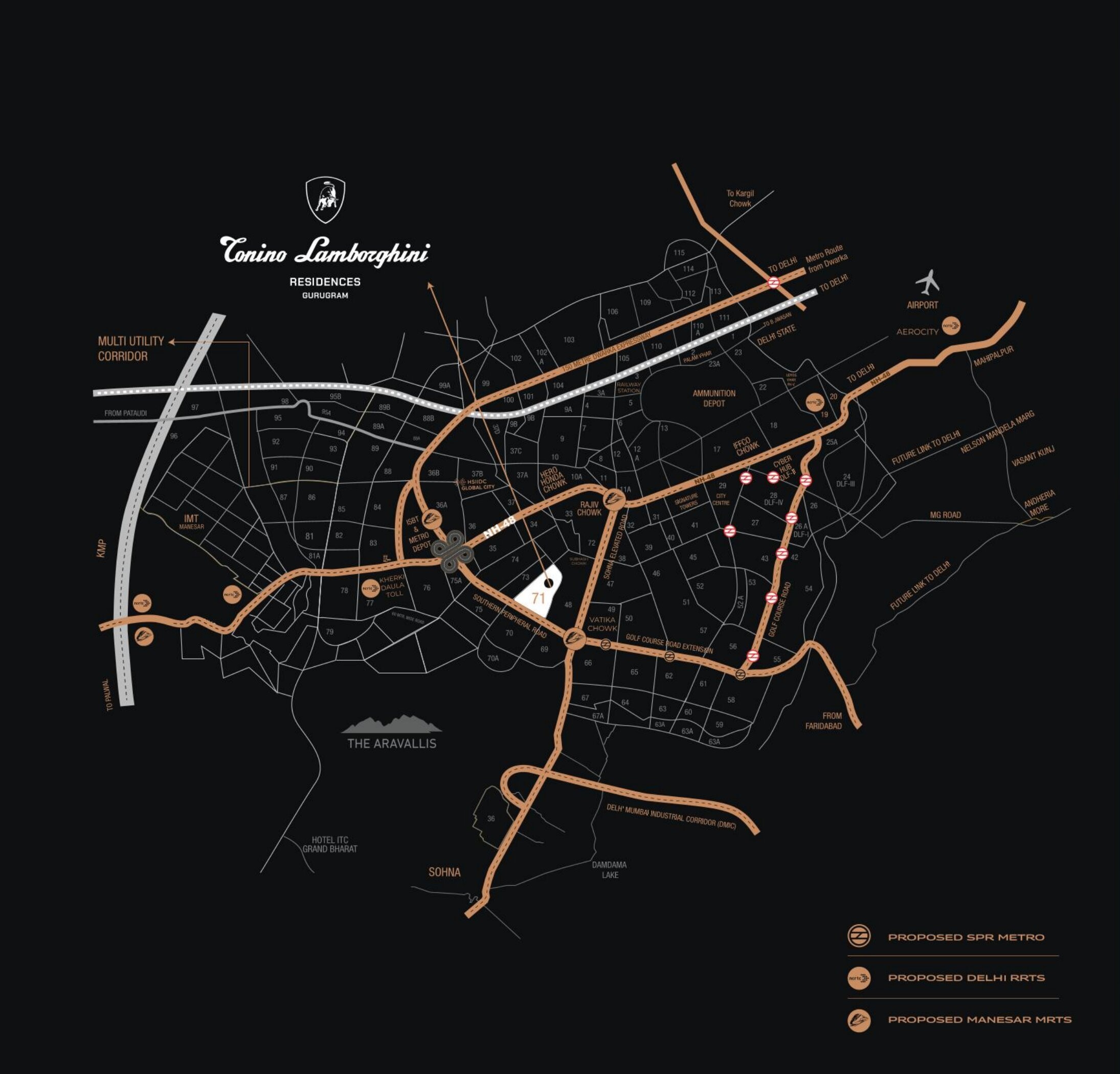 Tonino Lamborghini Residences 1 Tonino Lamborghini Residences Location Map