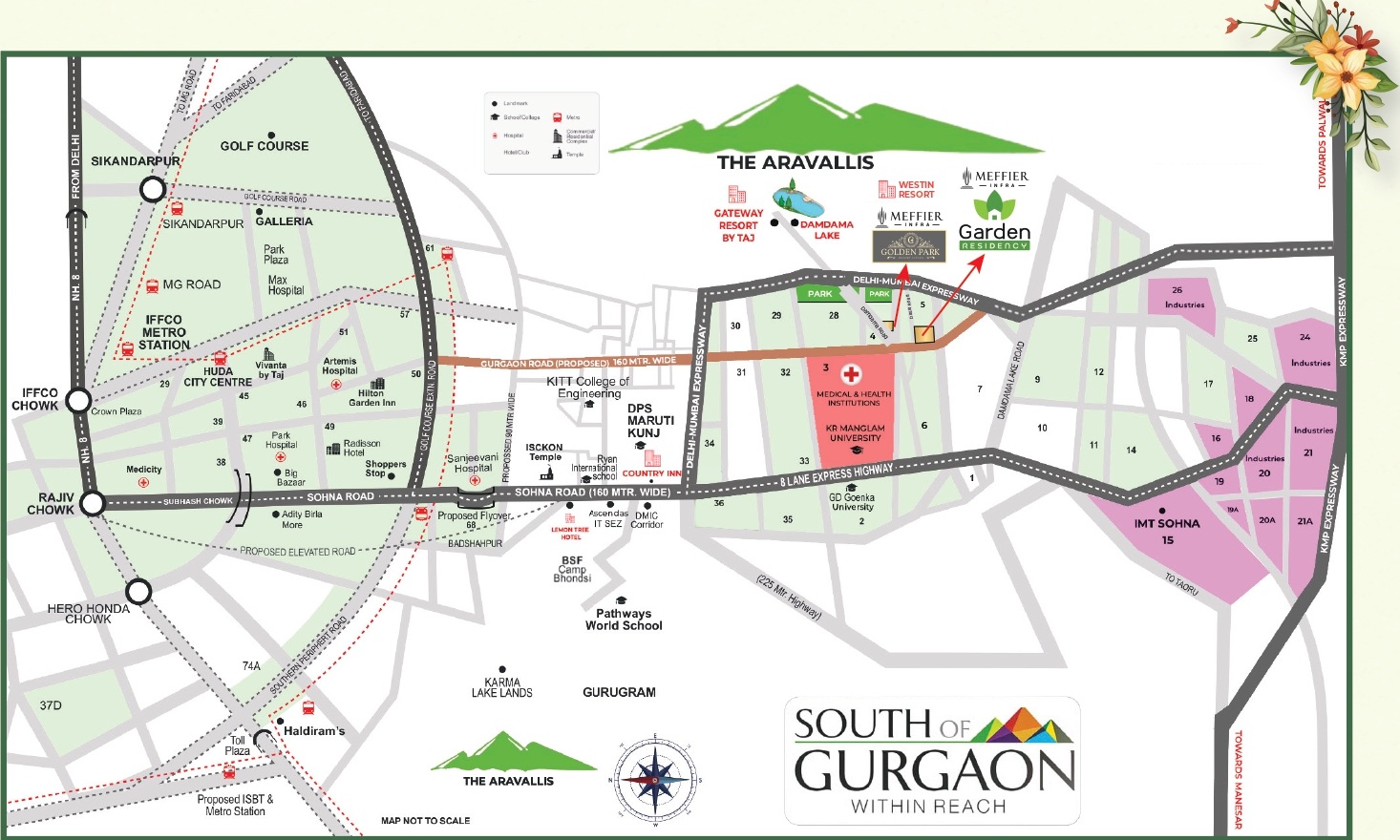 Meffier Garden Residency 1 Meffier Garden Residency Location Map