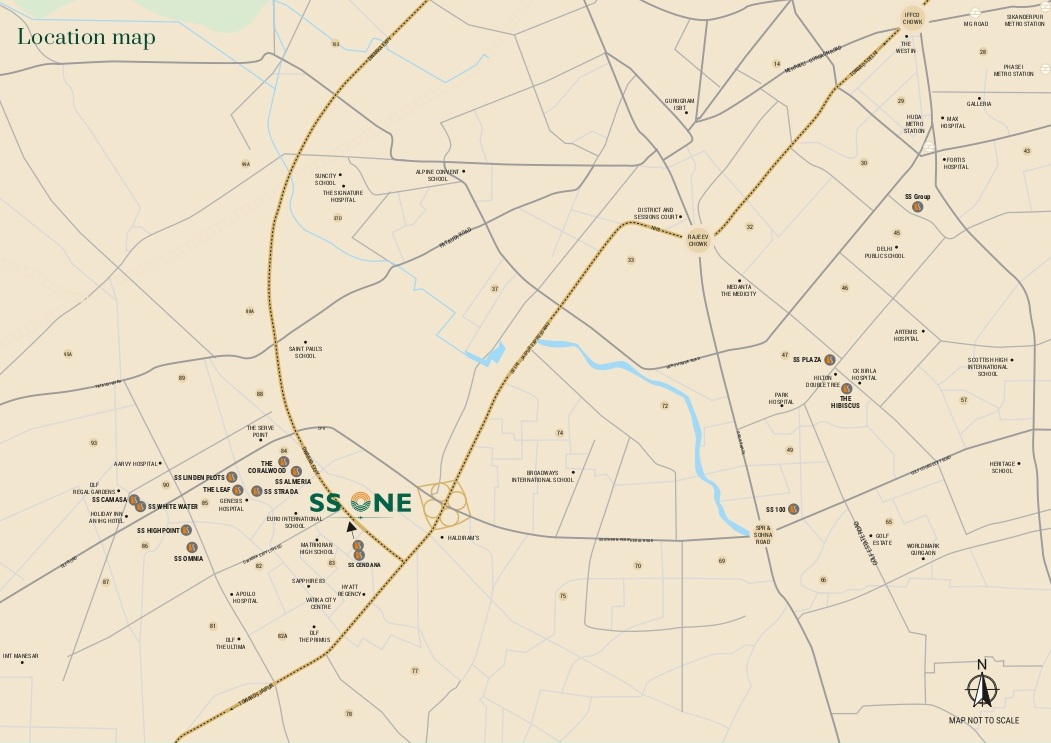 Ss One Location Map