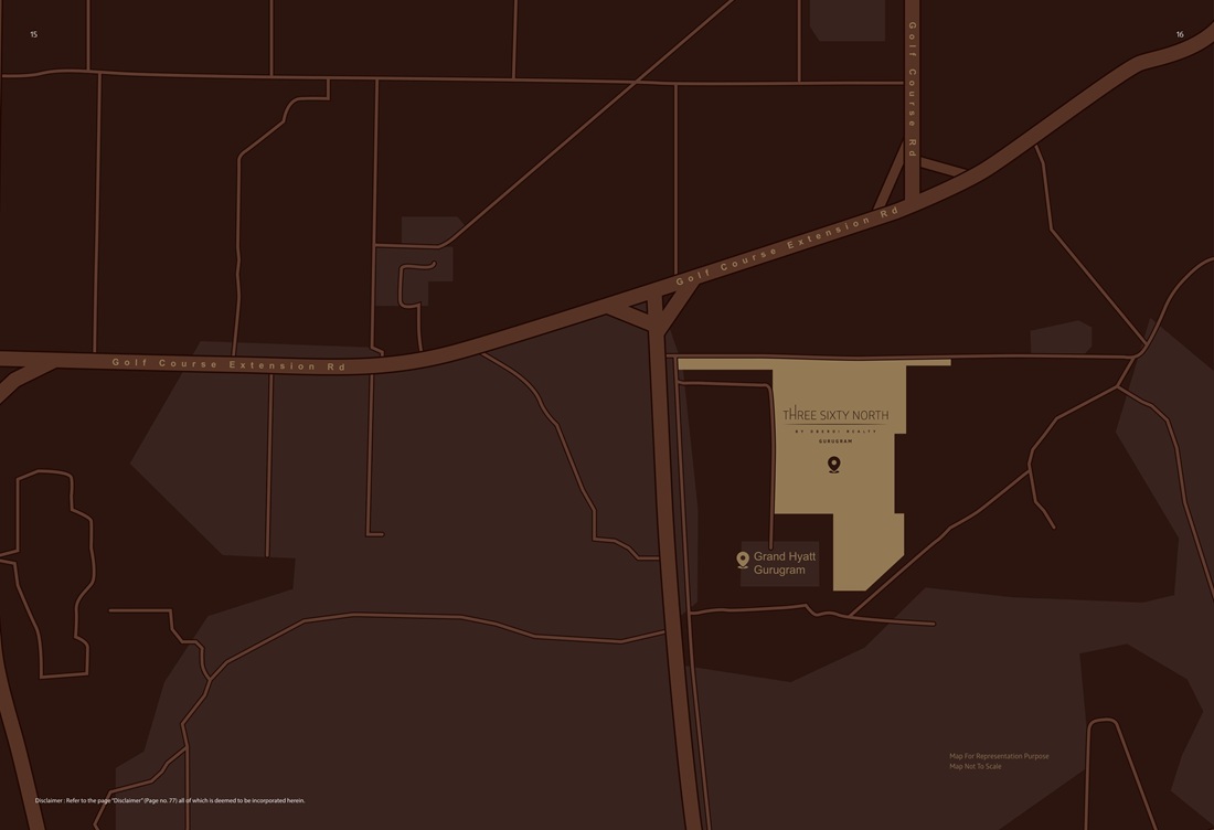Oberoi Realty Three Sixty North Location Map