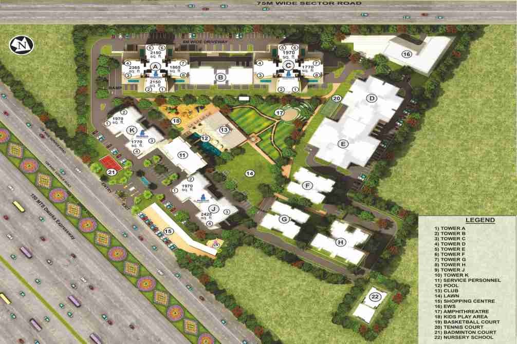 Pareena Express Heights 4 Pareena Express Heights Site Plan