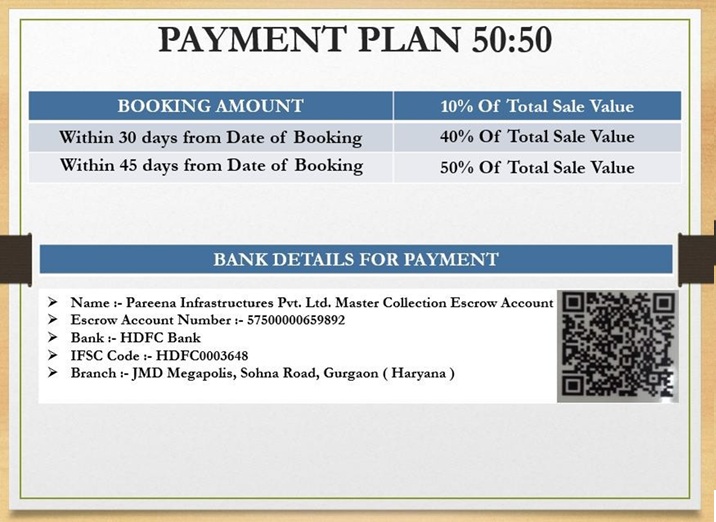 Pareena Express Heights 2 Pareena Express Heights Payment Plan