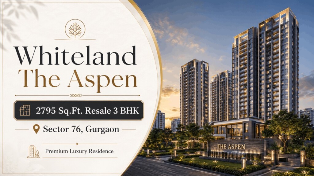 Whiteland The Aspen 2795 Sq.ft. Resale 3 Bhk In Sector 76 Gurgaon Create Image