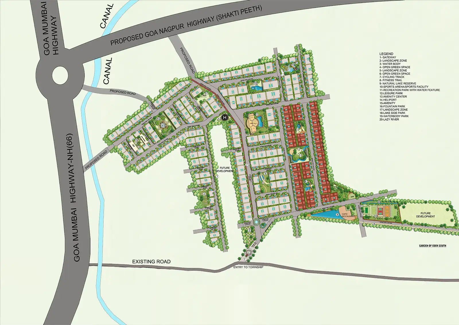 Yugen Infra Acqua Front Villas Master Plan