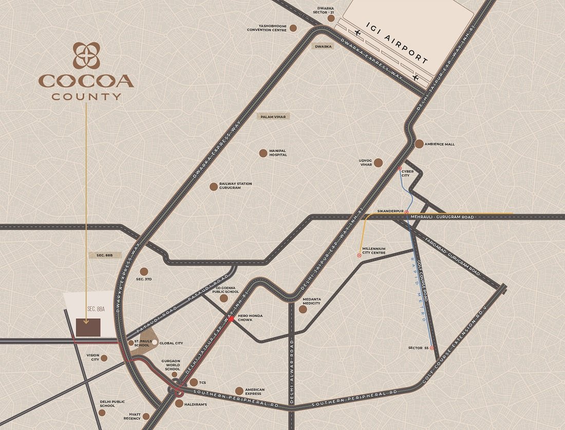 Cocoa County 1 Cocoa County Location Map