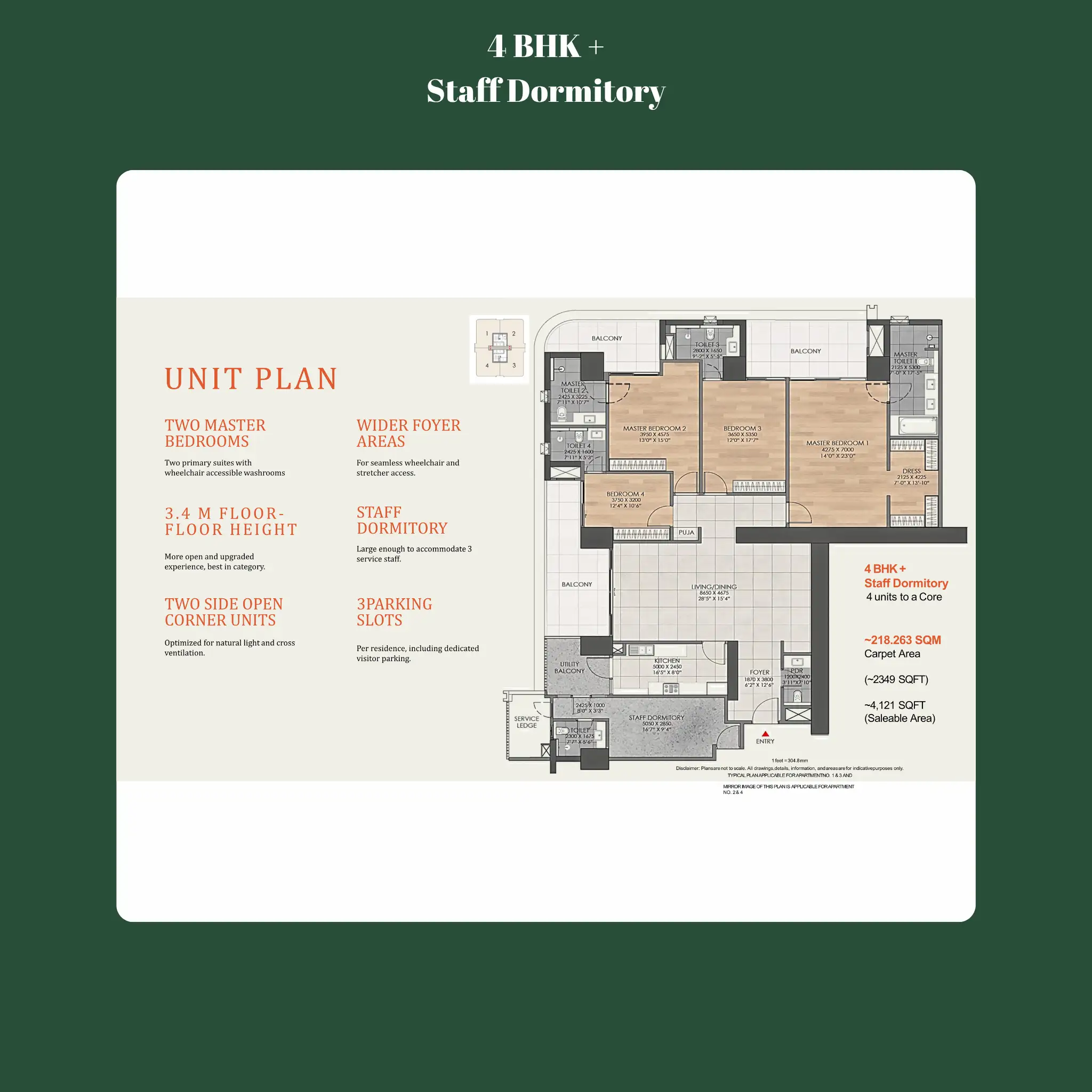 DLF The Aureva 1 Dlf The Aureva 4bhk Floor Plan