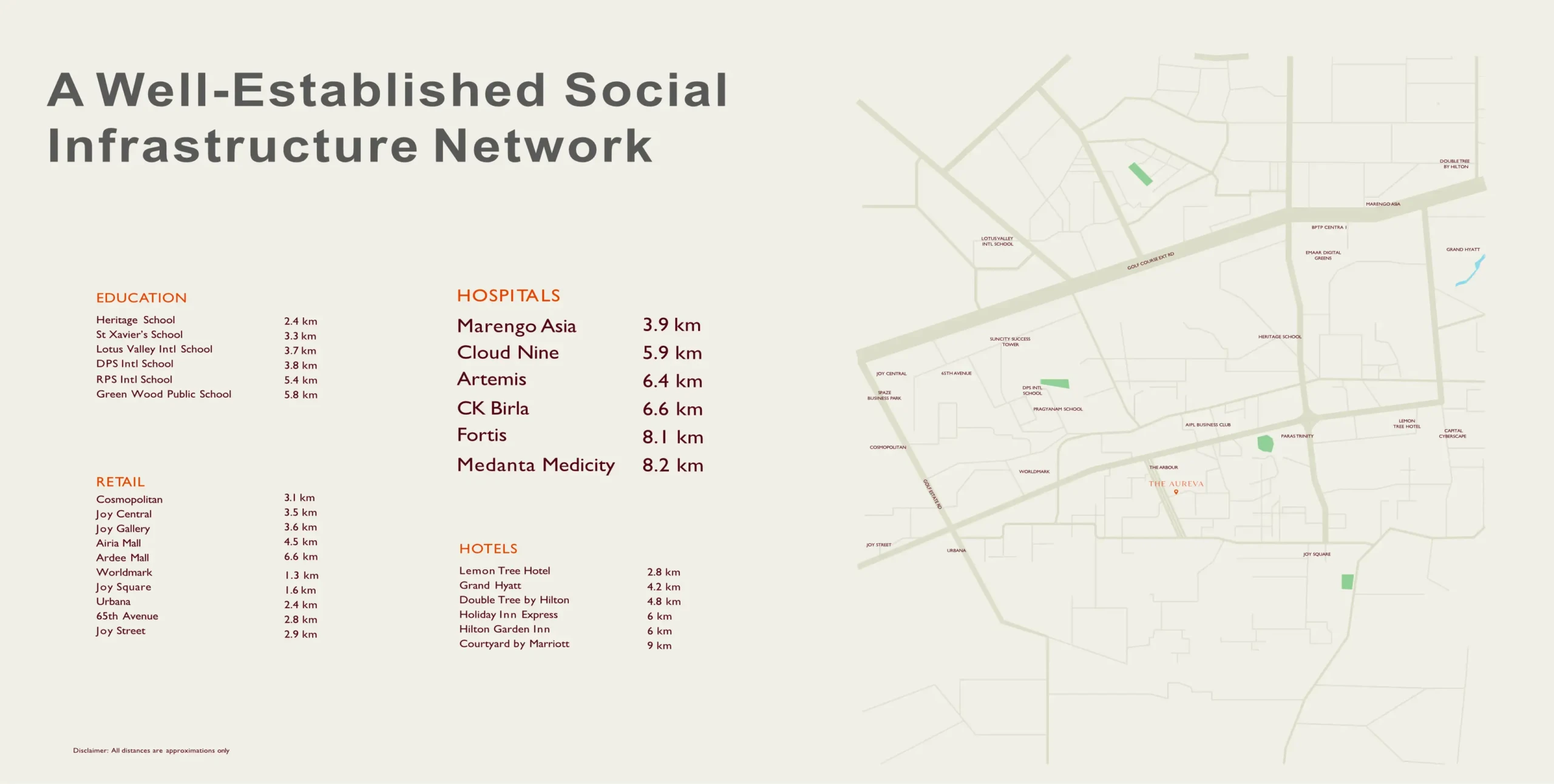 DLF The Aureva 2 Dlf The Aureva Location Map