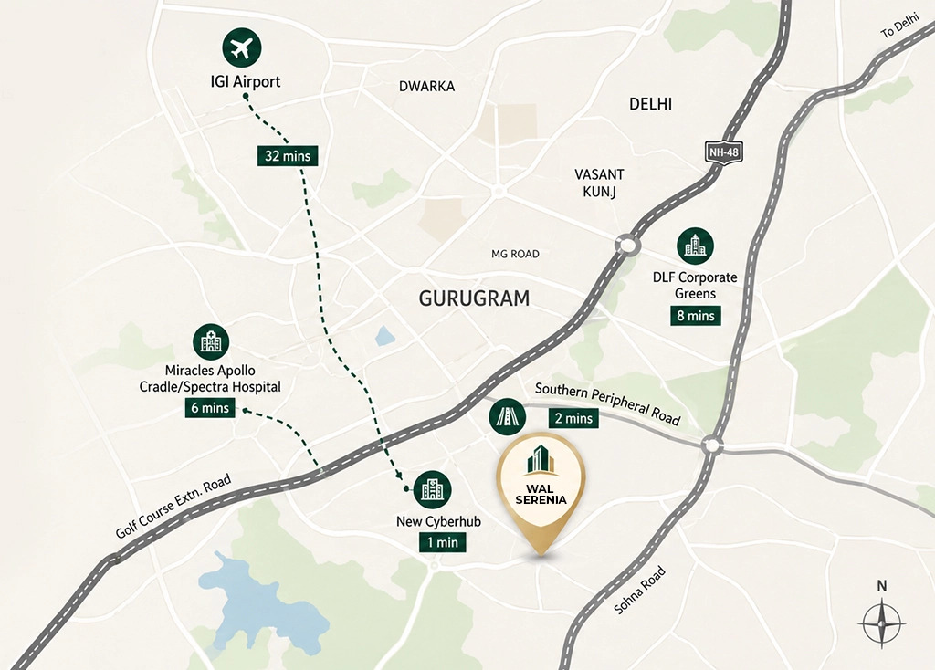 WAL Serenia 92 1 Wal Serenia 92 Location Map